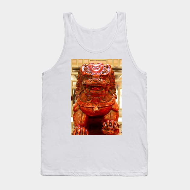 Carvings In Jade - 4 - The Red Dragon © Tank Top by PrinceJohn